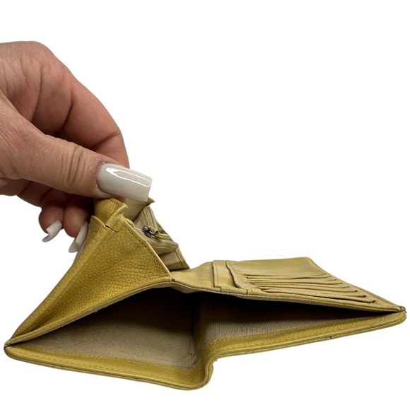 Chanel Matelasse Yellow Lambskin Long Wallet *AUTHENTIC* - Picture 11 of 15